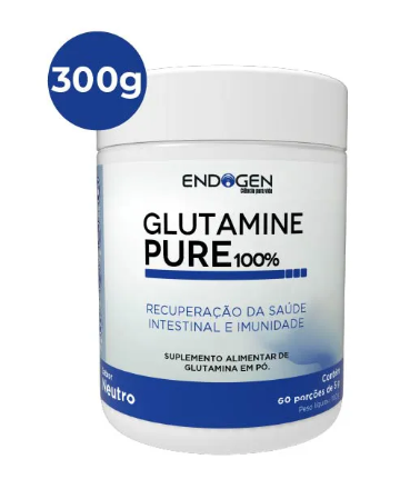 Glutamine 100% Pura 300g - Endogen