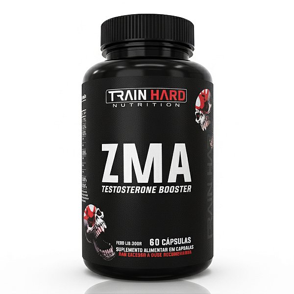 ZMA Testosterone Booster 60 Cápsulas Train Hard Nutrition | Otimização Hormonal Natural, Força e Recuperação Noturna