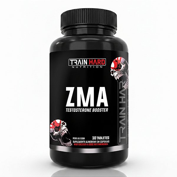 ZMA Testosterone Booster 30 Tabletes Train Hard Nutrition | Otimização Hormonal Natural, Força e Recuperação Noturna