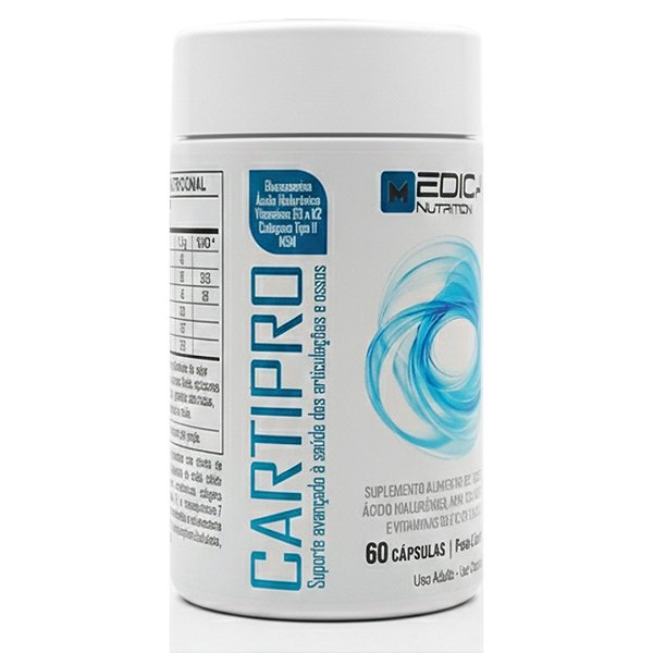 Cartipro 60 Cápsulas Nutrientes e Colágeno Tipo 2 - Suporte Avançado para Articulações e Ossos
