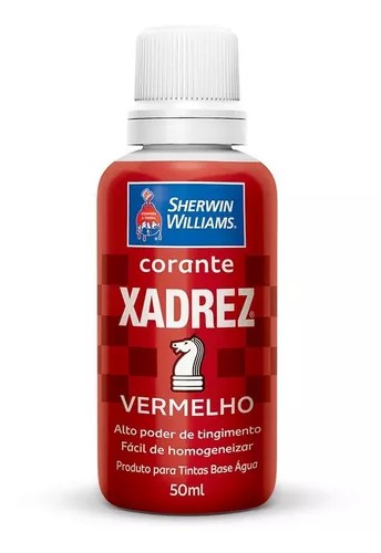 Corante Líquido Tinta Xadrez Bisnaga Vermelho Com 1 Unidade no Shoptime