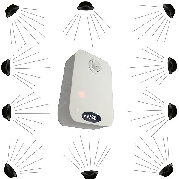 Repelente Industrial WBK, Espanta Aves Pombo Morcego Rato Gambá Cães e Gatos