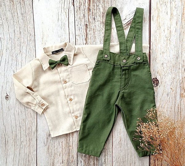 Look Pietro Verde Musgo - Camisa