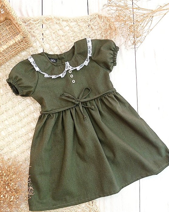 Vestido Amanhecer Verde musgo