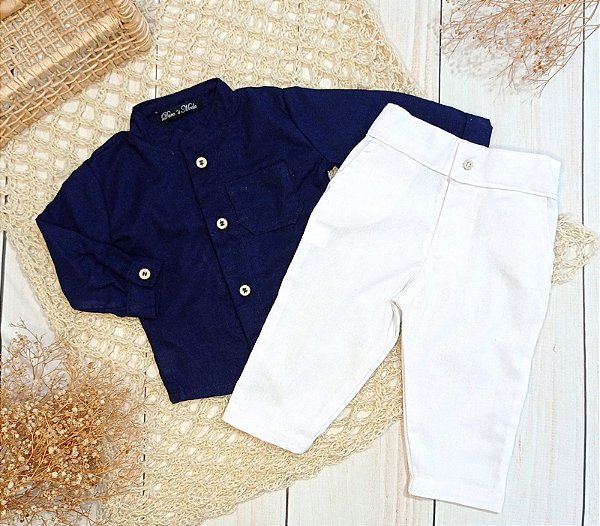 Look Lucca - Azul marinho