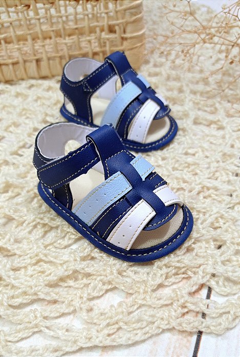 Sandália Infantil Franciscana Azul