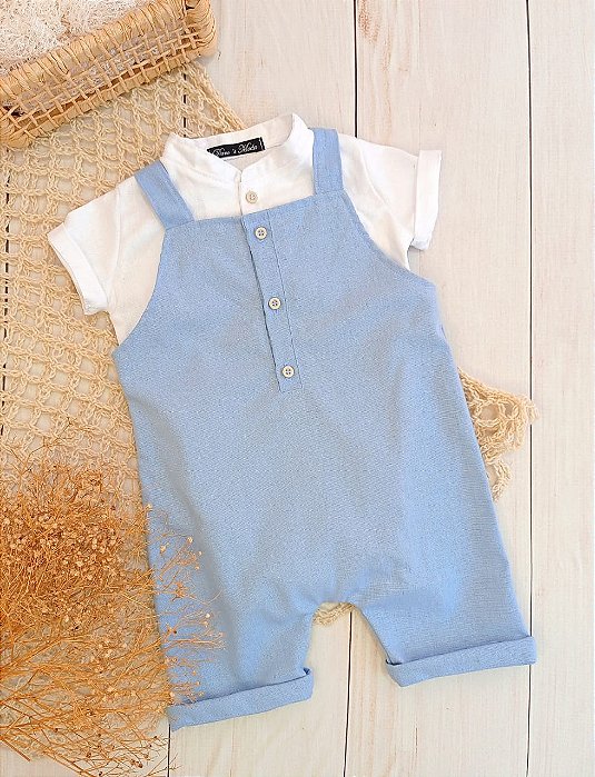 Look Pierre azul serenity  - Jardineira curta