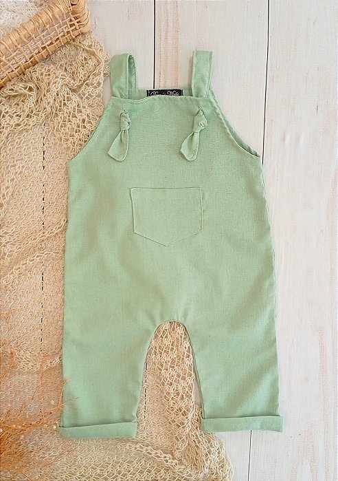 Jardineira verde menta - Longa