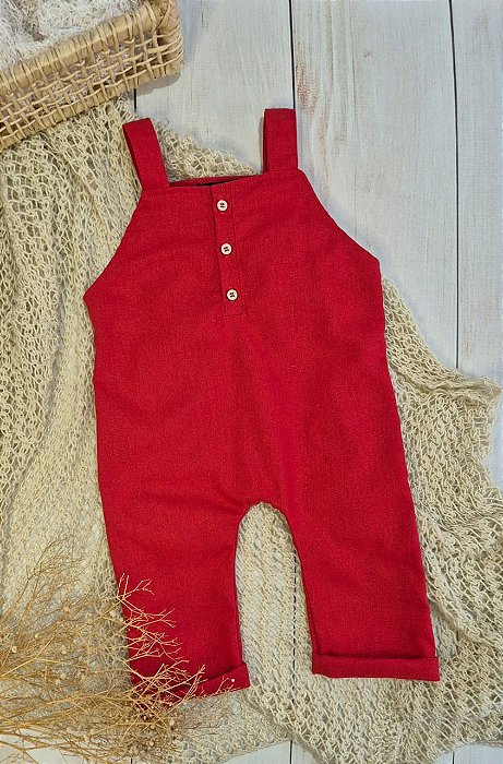 Jardineira Pierre - Vermelha