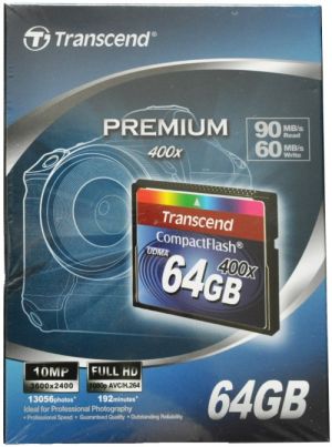 Cartão de Memória Compact Flash 64GB Transcend 400x de velocidade - Ultra  Rápido, Excelente Desempenho!! - KC Shop