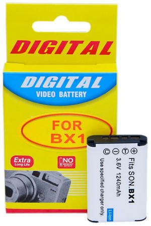 Bateria Compatível com Sony NP-BX1 para Cyber-shot DSC-HX50, HX300, WX300, RX100, HDR-AS10, AS15, AS30 e outras
