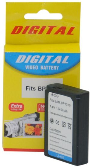 Bateria Compatível com Samsung BP1310, BP-1310 para NX5, NX10, NX100 e outras