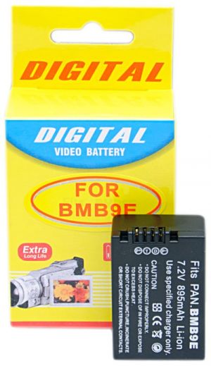 Bateria Compatível com Panasonic DMW-BMB9, DMW-BMB9E (p/ Lumix FZ48 FZ60 FZ70 FZ100 FZ150 e outras)