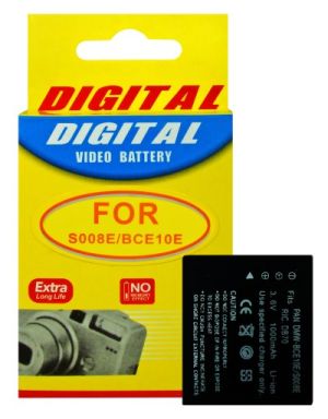 Bateria Compatível com Panasonic CGA-S008, CGA-S008A, CGA-S008E, DMW-BCE10, VW-VBJ10