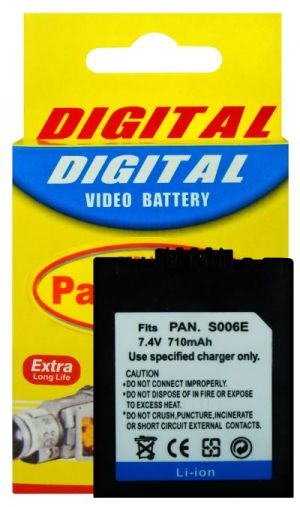 Bateria Compatível com Panasonic CGA-S006, CGA-S006A, CGA-S006E, DMW-BMA7