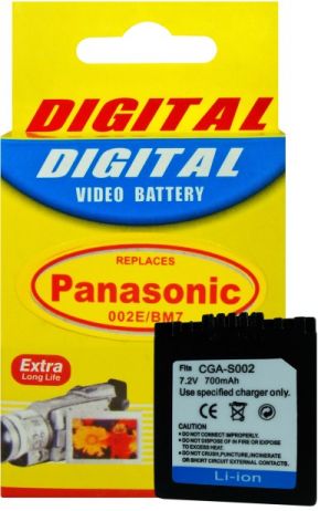 Bateria Compatível com Panasonic CGA-S002, CGA-S002A, CGA-S002E, DMW-BM7