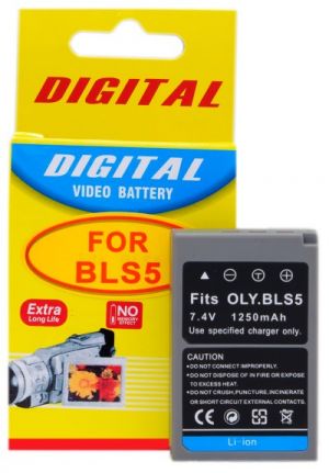 Bateria Compatível com Olympus BLS-5 (p/ PEN E-PL2, E-PL3, E-PL5, E-P3, E-PM1, E-PM2 e outras)