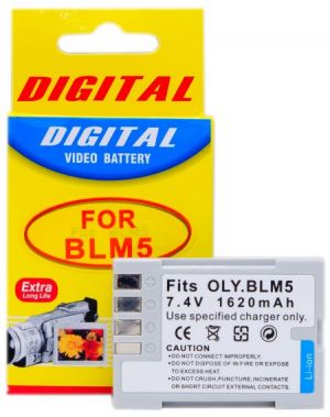 Bateria Compatível com Olympus BLM-5 para camera digital E-5 e outras