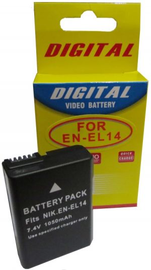 Bateria Compatível com Nikon EN-EL14 para D5300, D5200, D5100, D3200, D3100 e outras