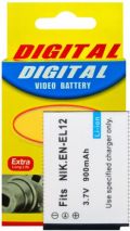 Bateria Compatível com Nikon EN-EL12 (p/ Coolpix AW100 AW110 AW120 P330 S6300 S9100 S9500 S9700 e outras)