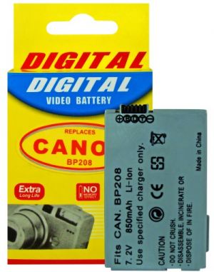 Bateria Compatível com Canon BP-208 (para filmadora DC-210 DC-211 DC-220 DC-230 e outras)