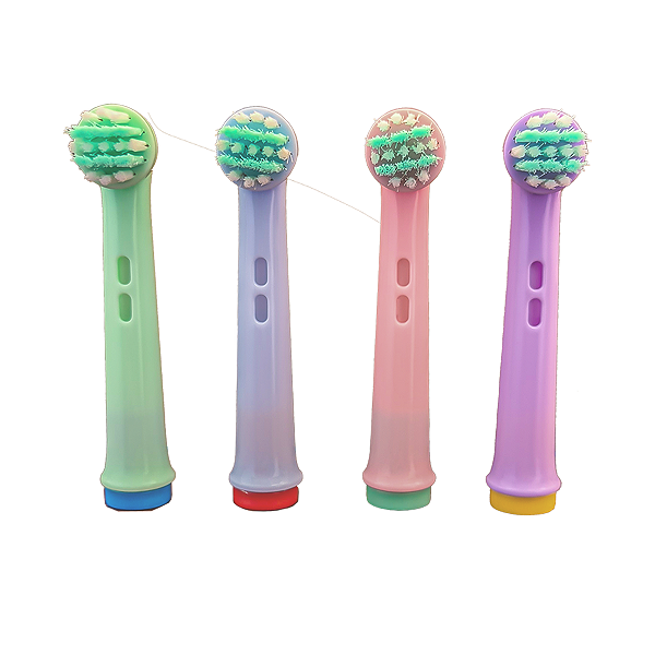 Kit com 4 Refil Infantil Compatível com Escova Elétrica Oral-B (EB10X)