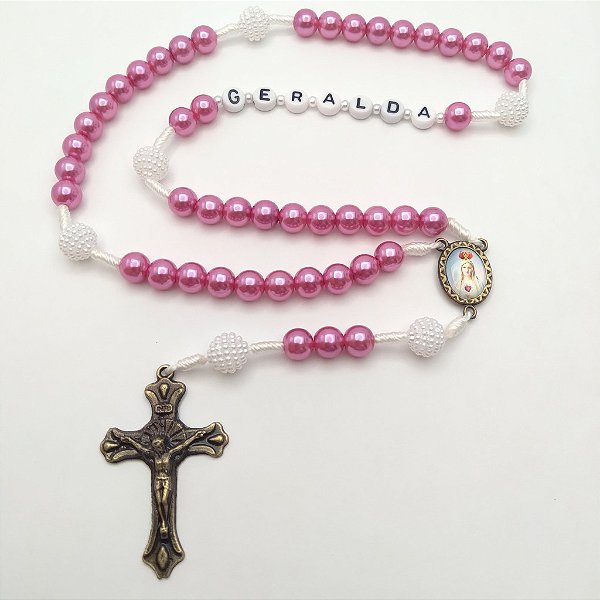 TERÇO PERSONALIZADO LILAS