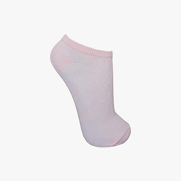 Meia Soquete Básica Rosa Claro