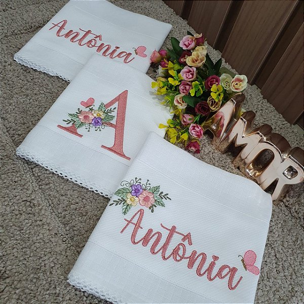 Kit 3 fraldinhas (personalizado)