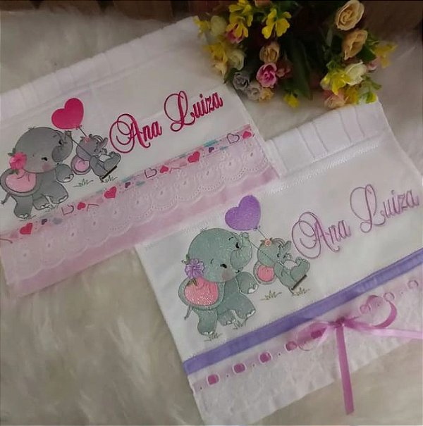 kit 2 toalhinhas de mão (personalizado)
