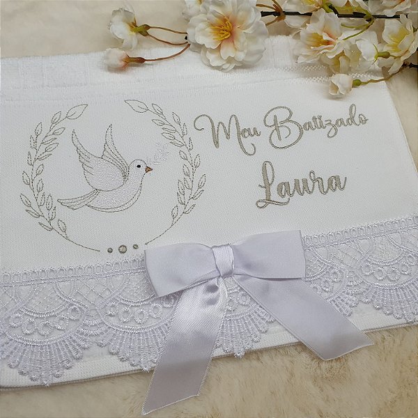 Toalha de batizado (personalizado)