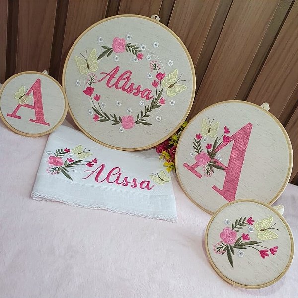 Kit bastidores + 1 fraldinha (personalizado)