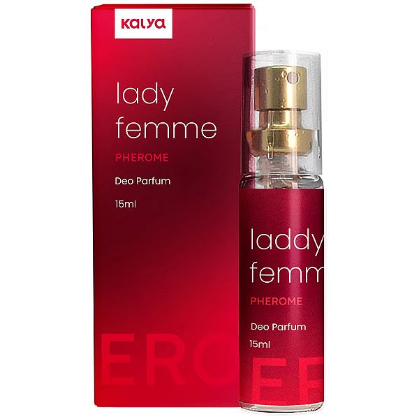 Lady Femme Pherome Perfume Feminino Com Estimulador De Feromônio 15ml - Kalya