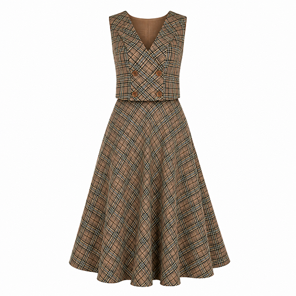 Conjunto Saia e Colete Feminino Tam P