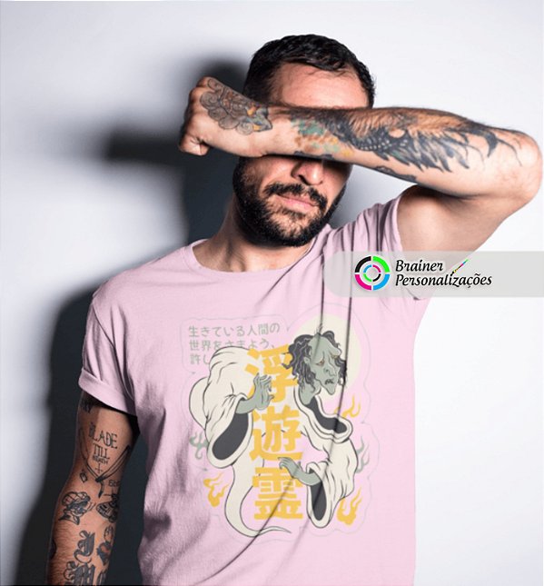 Camisa Anime Retro Demon Samurai