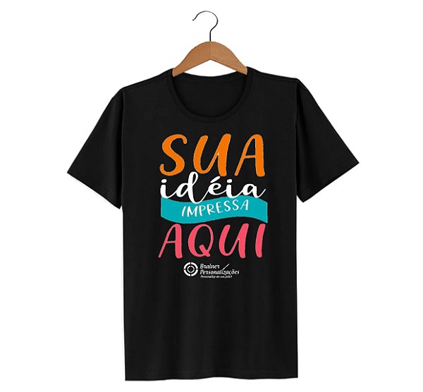 Camiseta Preta Personalizada