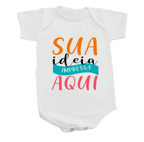 Body Infantil Com Sua Estampa Personalizada