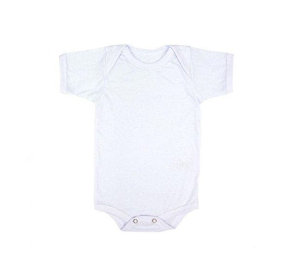 Body Infantil Branco 100% Poliéster