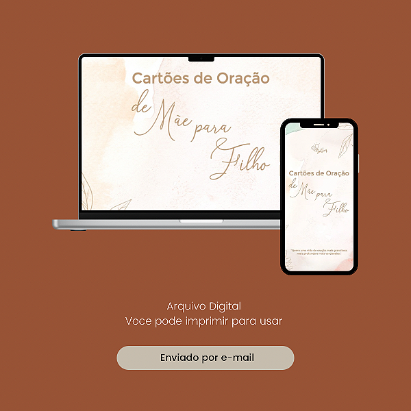 Cartões de Oração de Mãe para Filho