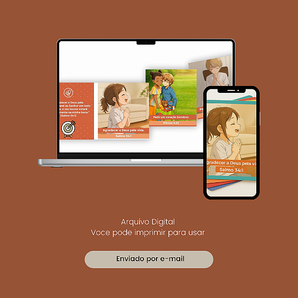 Cards de Oração infantis