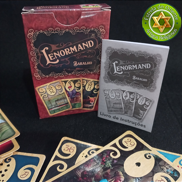 Tarot Baralho Lenormand Cartomancia Baralho Cigano 36 Cartas Magia do Oráculo Tarot da Cigana Manual Detalhado com Signi