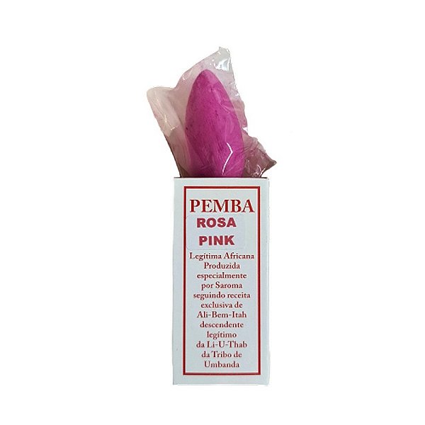 Pemba Rosa na Caixa Giz Para Riscar Pontos Ritual Umbanda Candomblé