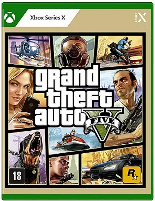 Jogo Gta 5 - Grand Theft Auto V Xbox One s Midia física