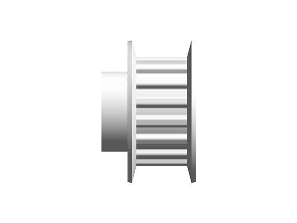 POLIA IND. T5 16 DENTES PARA CORREIA DE 10MM TIPO 6F EM ALUMÍNIO