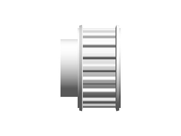 POLIA IND. T5 18 DENTES PARA CORREIA DE 10MM TIPO 6F EM ALUMÍNIO