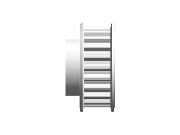 POLIA IND. T5 22 DENTES PARA CORREIA DE 10MM TIPO 6F EM ALUMÍNIO