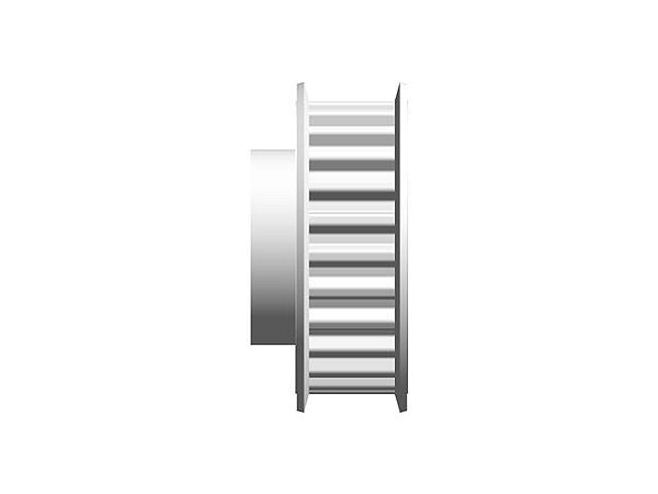 POLIA IND. T5 25 DENTES PARA CORREIA DE 10MM TIPO 6F EM ALUMÍNIO