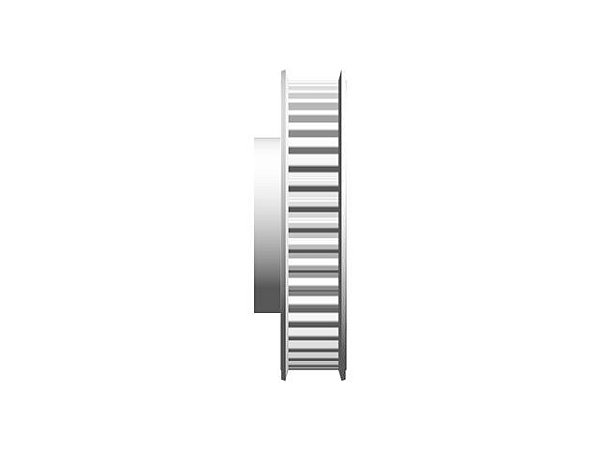 POLIA IND. T5 42 DENTES PARA CORREIA DE 10MM TIPO 6F EM ALUMÍNIO
