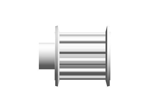 POLIA IND. T5 12 DENTES PARA CORREIA DE 16MM TIPO 6F EM ALUMÍNIO ✅
