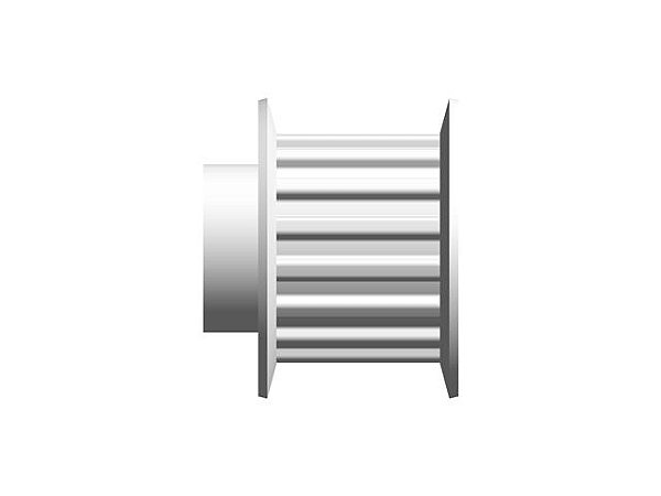 POLIA IND. T5 16 DENTES PARA CORREIA DE 16MM TIPO 6F EM ALUMÍNIO ✅
